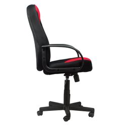 Office chair BRABIX "City EX-512", fabric black / red, TW