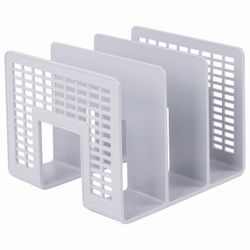 Classificador de bandejas para papéis BRAUBERG "Radikal", 3 compartimentos, 207х212х165 mm, malha, cinza