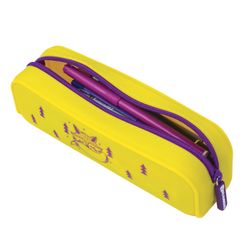 Pencil case-cosmetic bag BRAUBERG, silicone, Fox, 20х5х6 cm