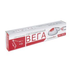 TransVit / Table lamp "Vega S16", on a clamp, LED, 6.5 W, silver, height 70 cm