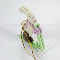 Toy Christmas tree "Bunny on skis" 540-1