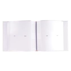 BRAUBERG photo album for 300 photos 10x15 cm, under the skin, page, paper, box, white+gold