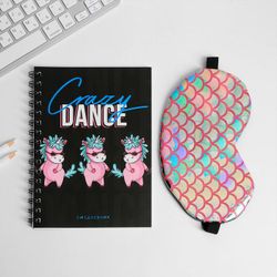 ArtFox / Set diary A5 + sleep mask "Unicorn dance"