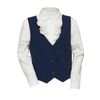 School blue vest with a belt for body shaping for girls