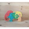 Wooden toy puzzle "Elephants in an elephant"