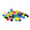 Pompons pour la créativité, 10 couleurs, 8 mm, 60 pcs., ÎLE AUX TRÉSORS