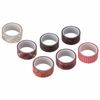 ОСТРОВ СОКРОВИЩ / Decorative WASHI Tapes SHADES OF RED, 15 mm x 3 m, 7 colors, rice paper