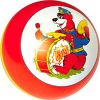 Ball with coloring by the method of multicolor pad printing and hand drawing