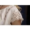 Снежинка / Snowflake / Women's dress "A-la-russ" with lace and cutwork embroidery