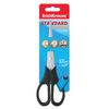 Scissors ERICH KRAUSE Standard, 170 mm, black, in cardboard packaging with Euro slot