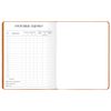 Альт / Diary grade 1-11, leatherette (hard), embossing, lace, 48 sheets., VELVET Orange / 10 pcs.