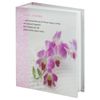 BRAUBERG photo album for 100 photos 10x15 cm, hard cover, "Orchid", pink and white