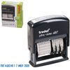 TRODAT / Dater-mini month in letters, "12 accounting terms", imprint 45x3.8 mm, blue, 4817, black case