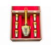 Cognac zirconia set "CUSTOM" with a decanter in a wooden box, exclusive souvenirs