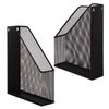 Tray vertical paper BRAUBERG "Germanium" (250х72х315 mm), metal, black