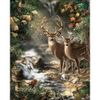 Опт-картина / Painting by numbers 40x50 Deer by the stream