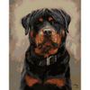 Опт-картина / Tranh theo số 40x50 Rottweiler