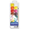 Watercolors "Classic" 16 flowers, honey, with brush, plastic box