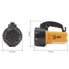 ЭРА / LED Flashlight PA-601 "ALFA", 19xLED + 24xLED, rechargeable, charge from 220V