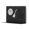 BayerLux / Wall lamp with clock 86106/2