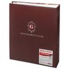 BRAUBERG photo album for 200 photos 10x15 cm, hard cover, "Clock", brown