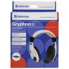 DEFENDER / Headphones with microphone (headset) Gryphon HN-750, wired, 2 m, white