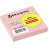 BRAUBERG / Self-adhesive block (stickers) PASTEL, 76x76 mm, 100 sheets, pink