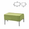 Pouf "Host" M-43, 620 x620 x450 mm, eco-cozh, light green