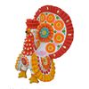 Дымковская глиняная игрушка / Figurine "Big turkey with a red tail"