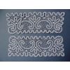 Снежинка / Snowflake / Lace cuffs with quatrefoil pattern and curls