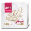 NEGA / White paper napkins, 24x24 cm, 100% cellulose, 100 pieces