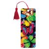 Bookmark for books 3D, BRAUBERG, volume c movement "Butterflies" with a decorative lace tie