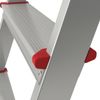NEW HEIGHT / Aluminum step ladder 7 standard steps 9 cm, platform 1.5 m, load 225 kg, weight 5.7 kg