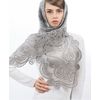 Lace scarf "Cashmere" gray, Madame Cruje