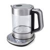KETTLE KITFORT CT-616, 1.5 litres, 2200w, closed heating element, 4 heating modes, glass, silver