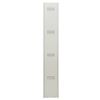 Metal cabinet for clothes BRABIX "LK 11-30", REINFORCED, 1 section, 1830х300х500 mm, 18 kg
