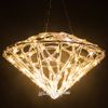 Kaemingk / LED 人物冰霜钻石 59 * 34 厘米，120 颗暖白色 LED 灯闪烁，IP44