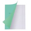 МАЯК / Notebook GREEN cover 12 sh., Large cage with margins, offset / 20 pcs.