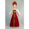 Потешный промысел / Porcelain souvenir doll "Kostroma province. Girl's festive costume"