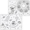 ЮНЛАНДИЯ / Sketchbook "Yunlandik in space", 24 sheets A4, 202x285 mm, staple, cardboard cover, with coloring