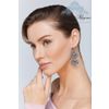 Lace earrings "Fun" gray