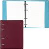 BRAUBERG / Notebook on rings A5 (180x220 mm), 120 sheets, textured leather, "Fusion", brown / blue / 2 pcs.