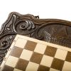 GamesDealer / Chess + backgammon carved "Crown" 40, Haleyan