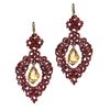 Lace earrings "Marilyn Monroe" Burgundy