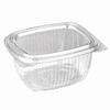 STYROLPLAST / Contenitori rettangolari monouso 750 ml, SET 75 pz., CON COPERCHIO, 156х129х73 mm, PET, trasparente