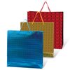GRANDGIFT / Laminated gift bag, 40x55x24 cm, holographic, assorted color