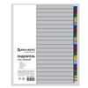 Divisorio plastica BRAUBERG, A4, 20 fogli, alfabetico A-Z, indice, colore, RUSSIA