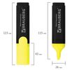 Highlighter BRAUBERG "Contract", YELLOW, 1-5mm line