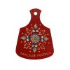 Беломорские узоры / Board kitchen wooden "Shenkurskiy red painted" 17.5 cm