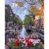 Опт-картина / Painting by numbers 40x50 GX 32720 Flowers by the canal